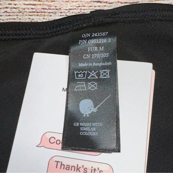 NWT Monki Black Bikini with Adjustable Side Ties Size M - Picture 2 of 13